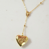 LDR Lana Style Stainless Steel Heart Necklace 3.0 - Gold, Lana Del rey necklace, Lana Del rey gold necklace, Lana Del rey snake necklace, lana del rey merch