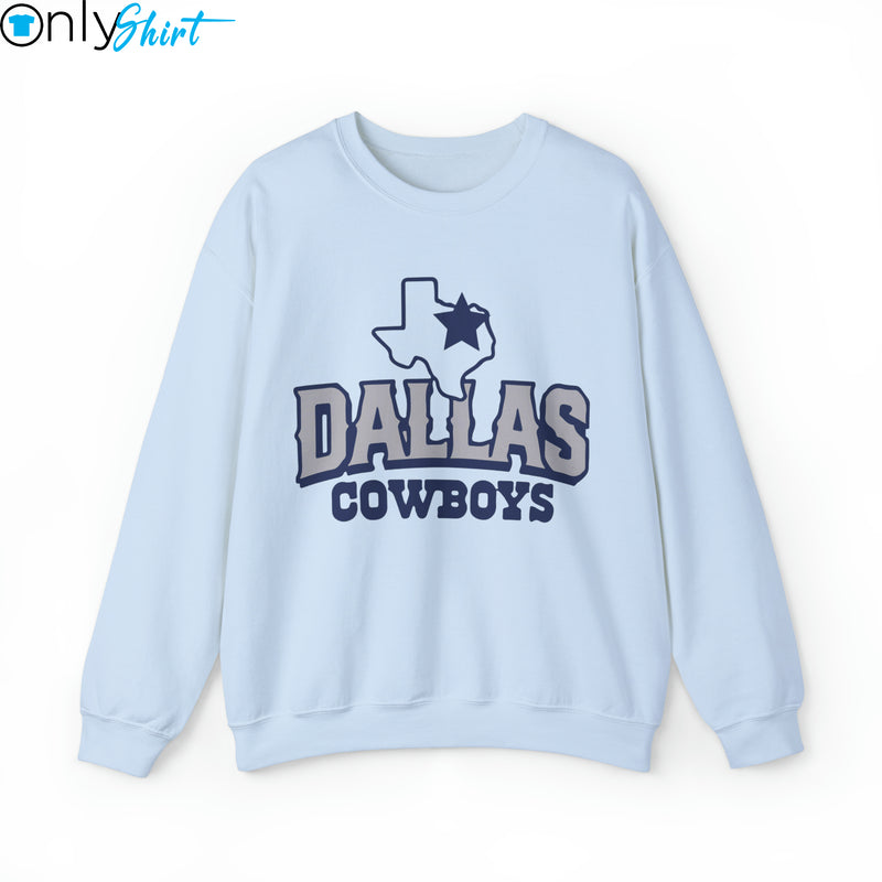 Dallas Football Sweatshirt, Vintage Cowboys Sweat, American Football Sweater, Football Fan Gifts, Cowboys Football