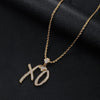 The Weeknd XO Necklace, The weeknd merch 2023, the weeknd fans, Hip Hop XO Necklace Pendant with Rope Chain Hip Hop Rock Rapper Jewelry