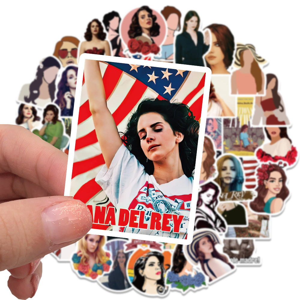 50Pcs Singer Lana Del Rey Stickers, Lana Del Rey stickers 2023, LDR stickers, Lana del rey stickers 2023